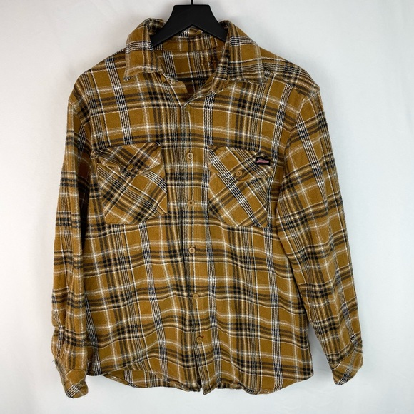 Dickies Other - Dickies Mustard Yellow Plaid Flannel